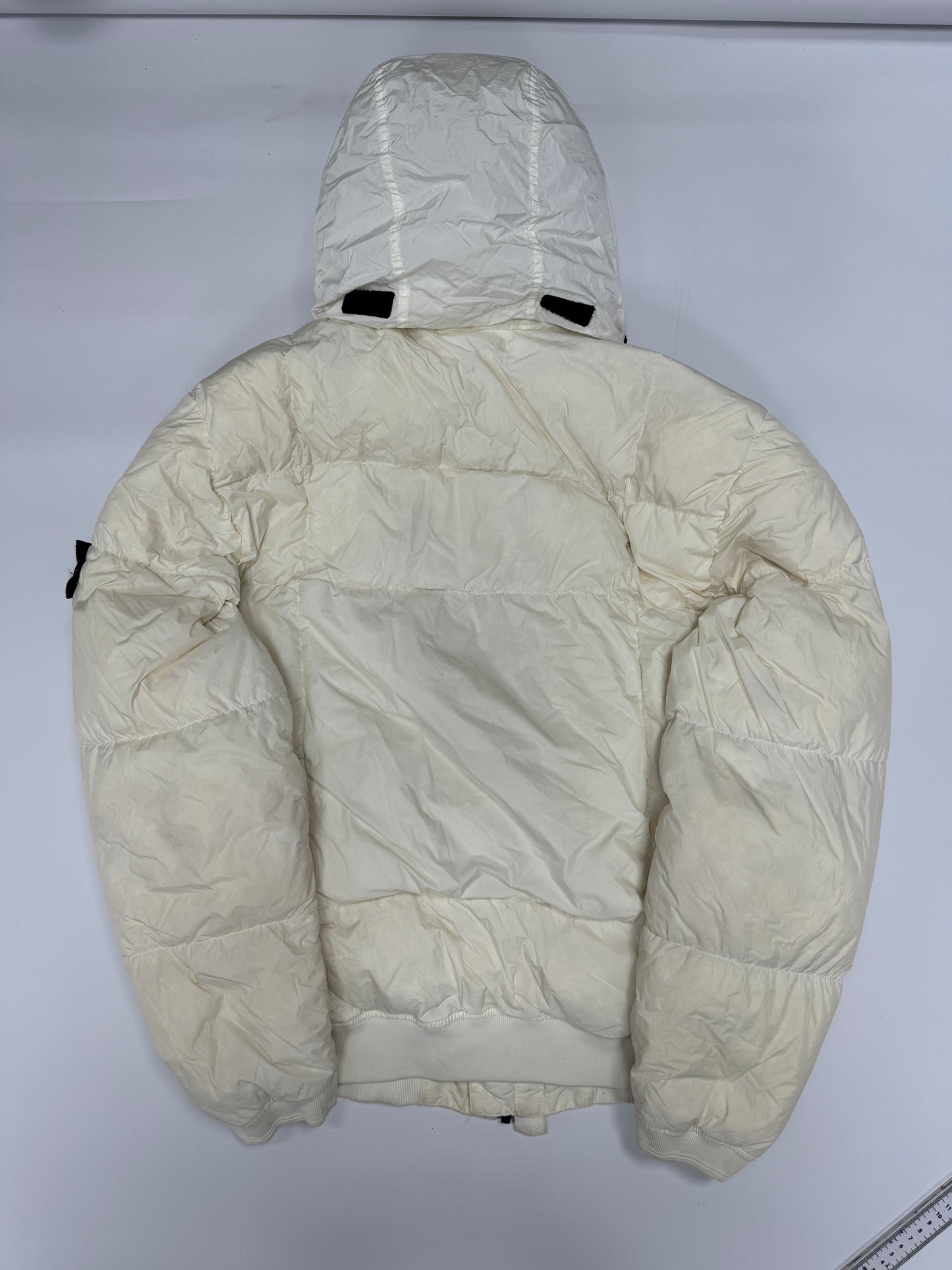 Stone island garment dyed down puffer (S)