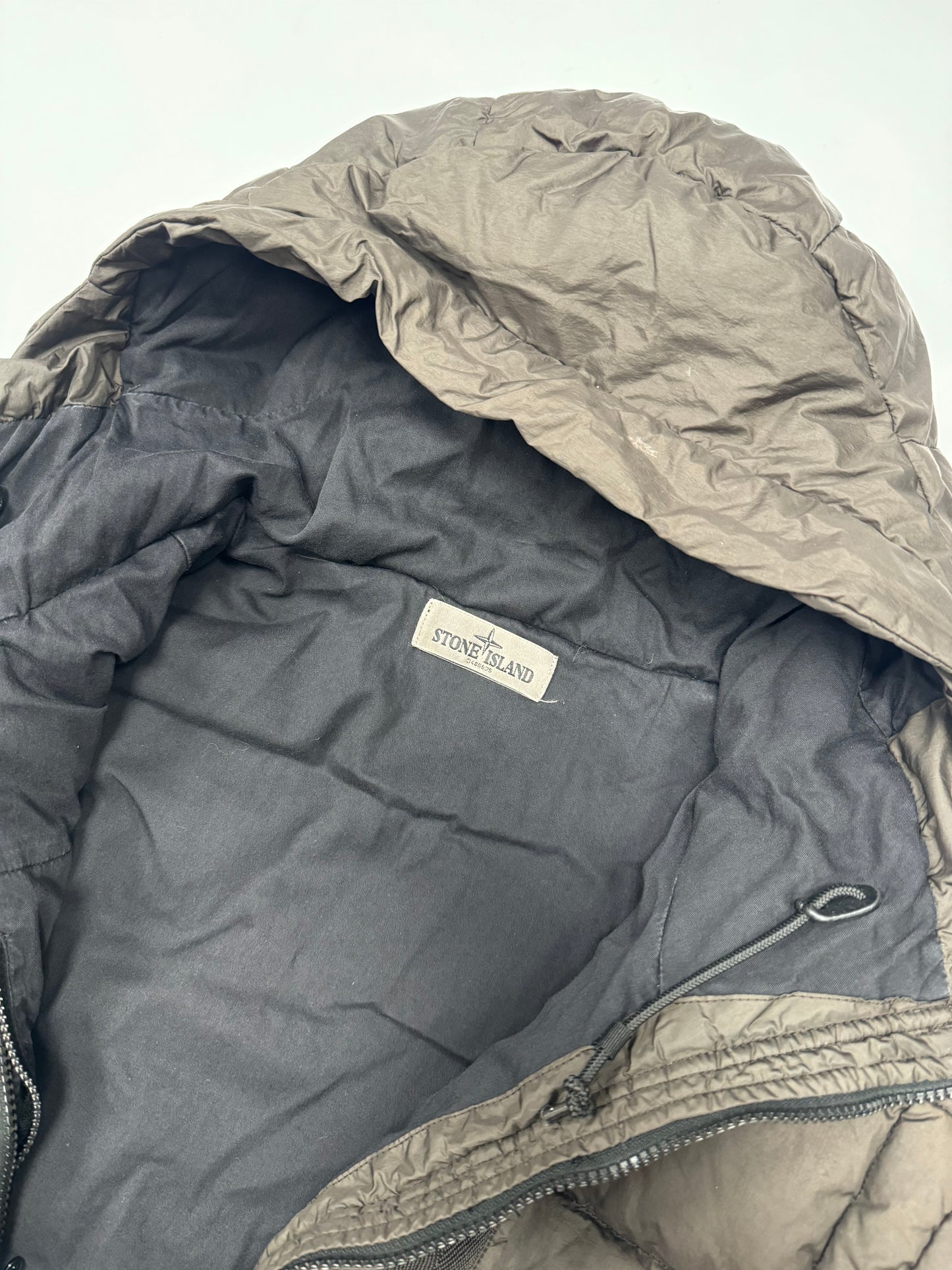 Stone island 30th anniversary garment dyed nylon tela down jacket (XL)