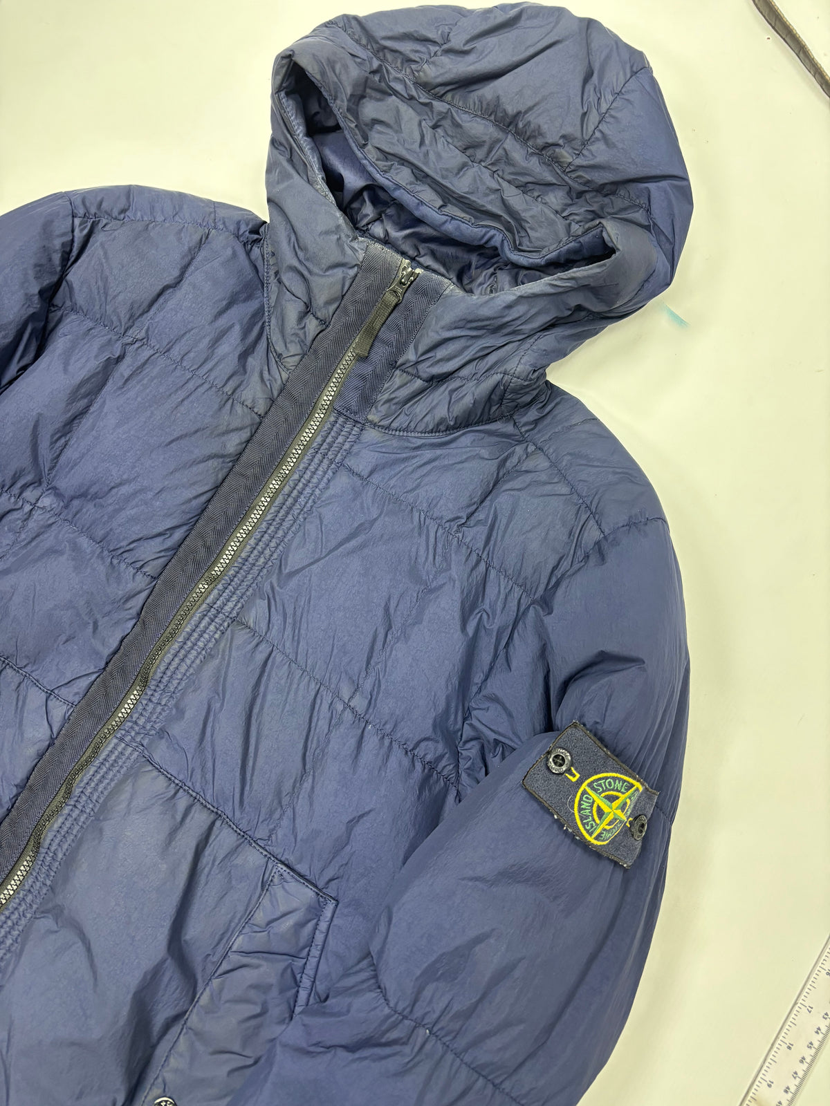 Stone island garment dyed down jacket (L)