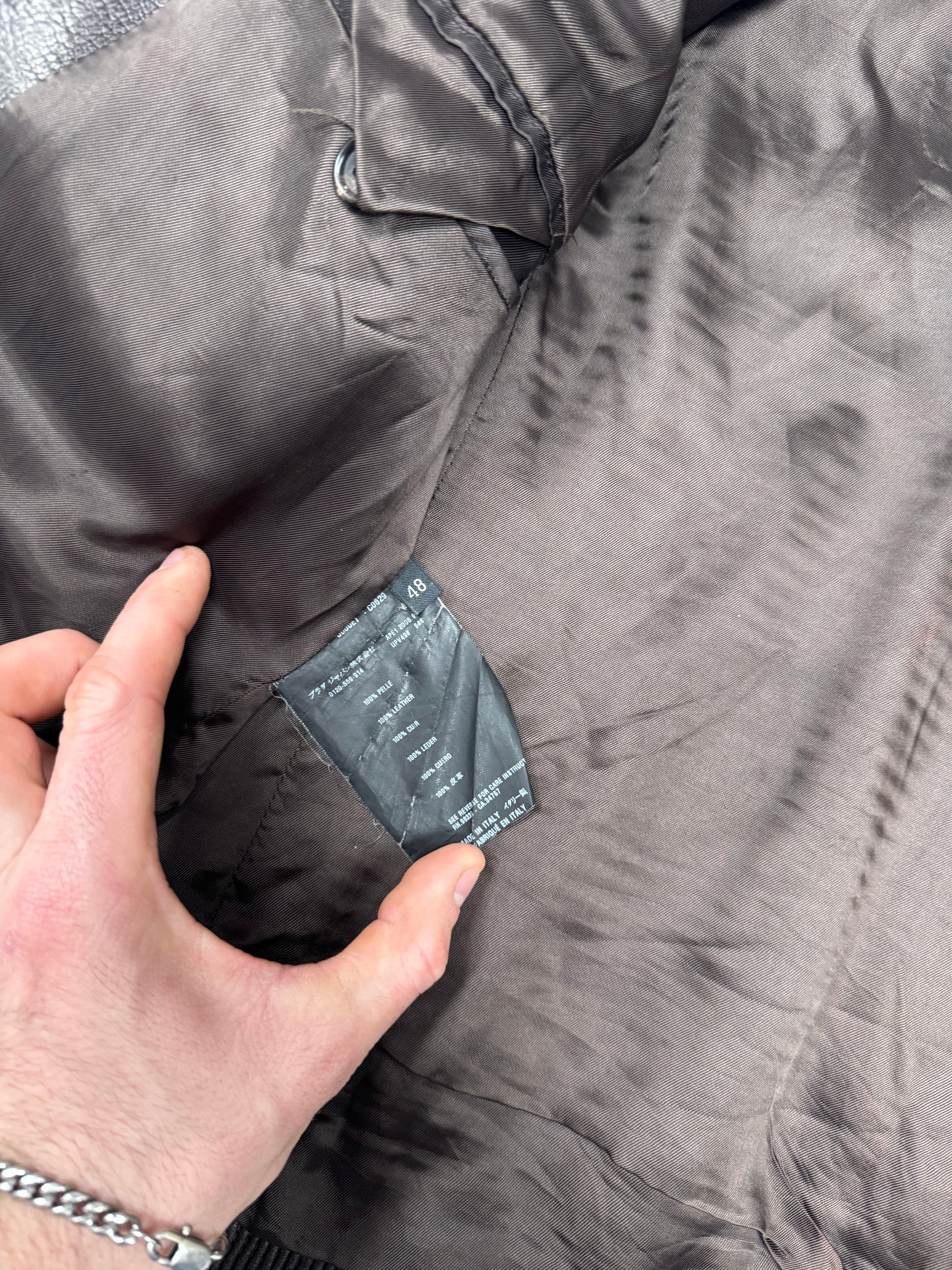 Prada Milano leather jacket (M)