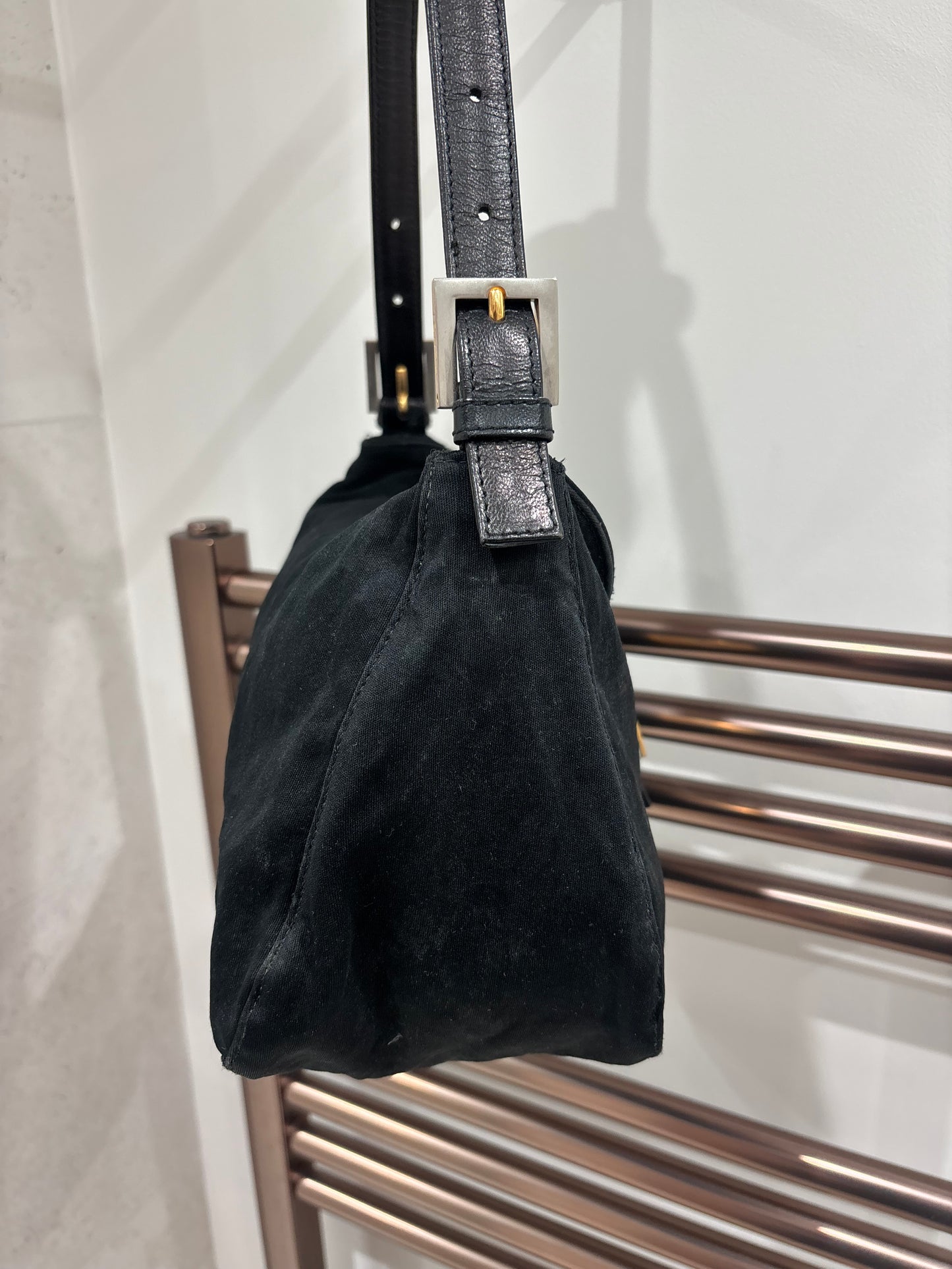 Fendi Mamma Baguette satin shoulder bag