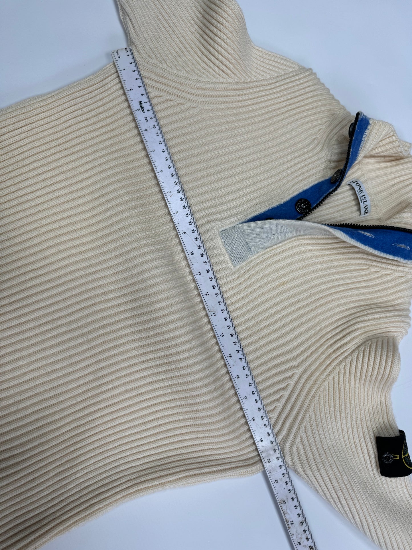 Stone island quarter zip knit (L)