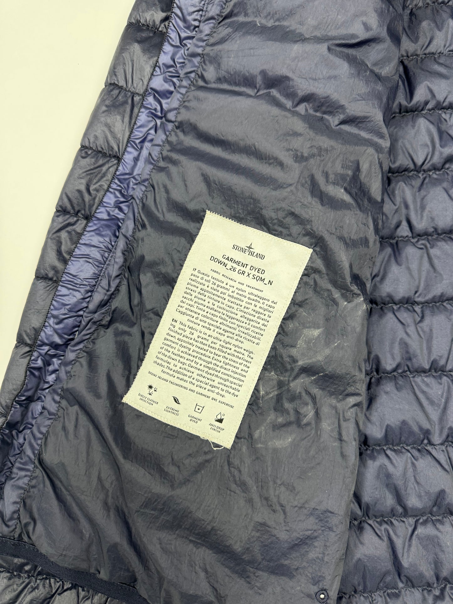 Stone island garment dyed down puffer jacket (XL)