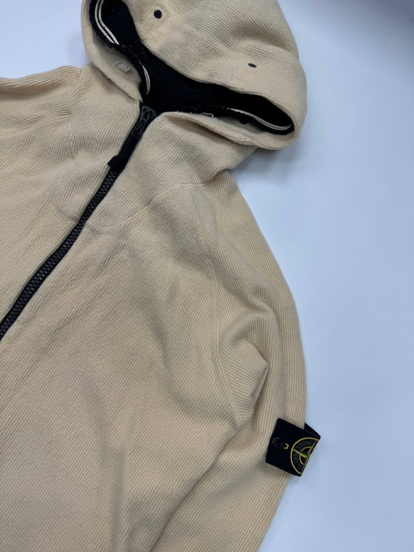 Stone island full zip knit hoodie (L)