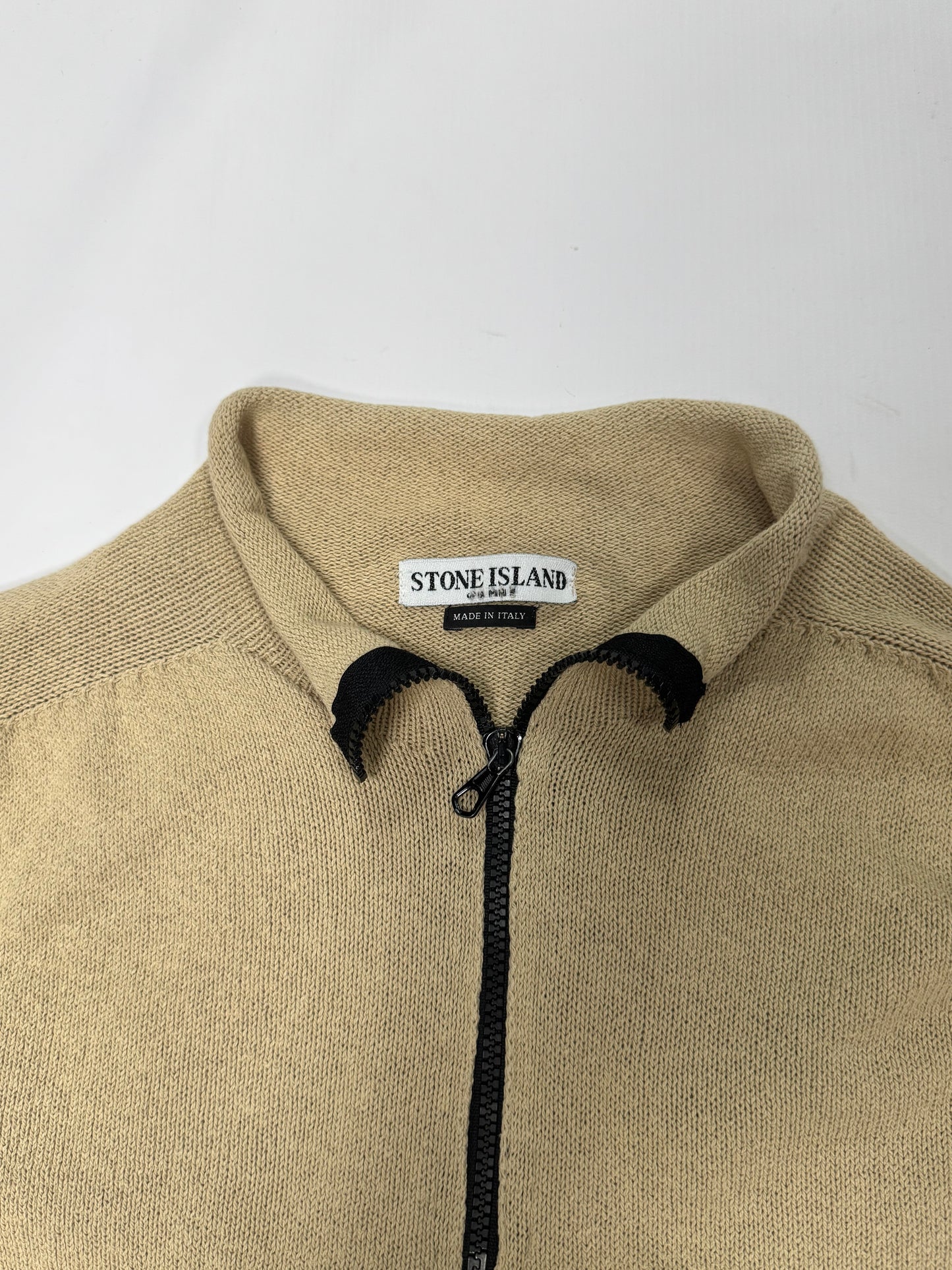Stone island quarter zip knit sweatshirt (L)