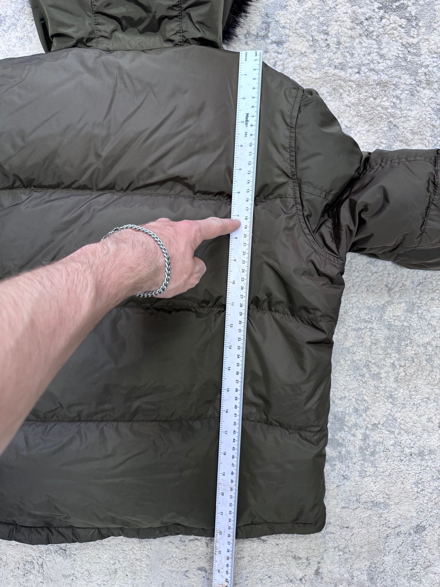 Prada sport fur hood jacket (S)