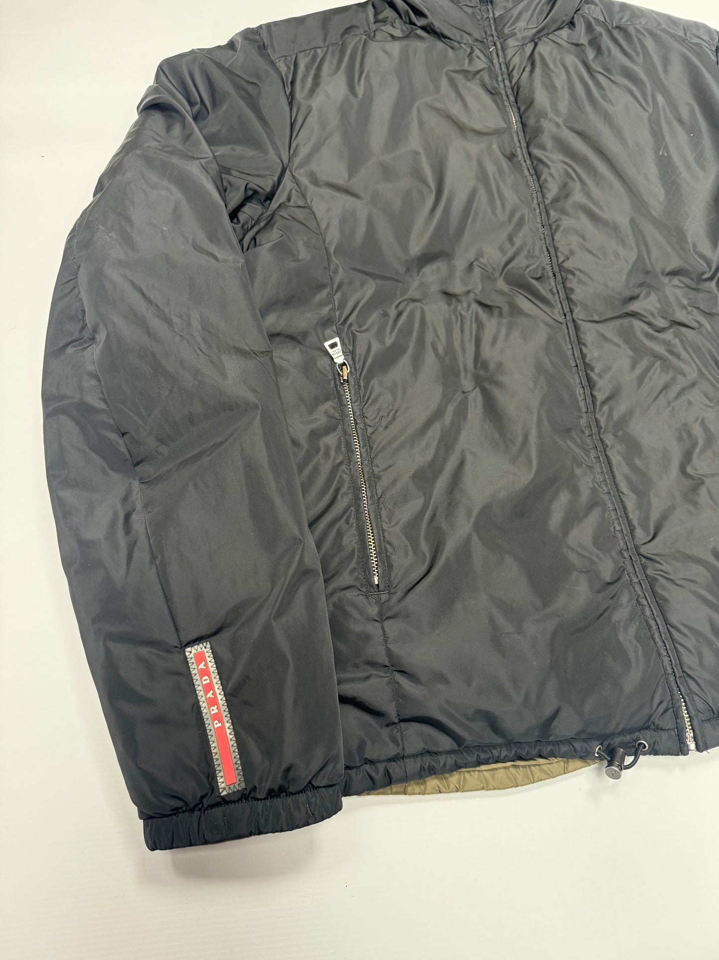 Prada sport padded nylon reversible jacket (L)