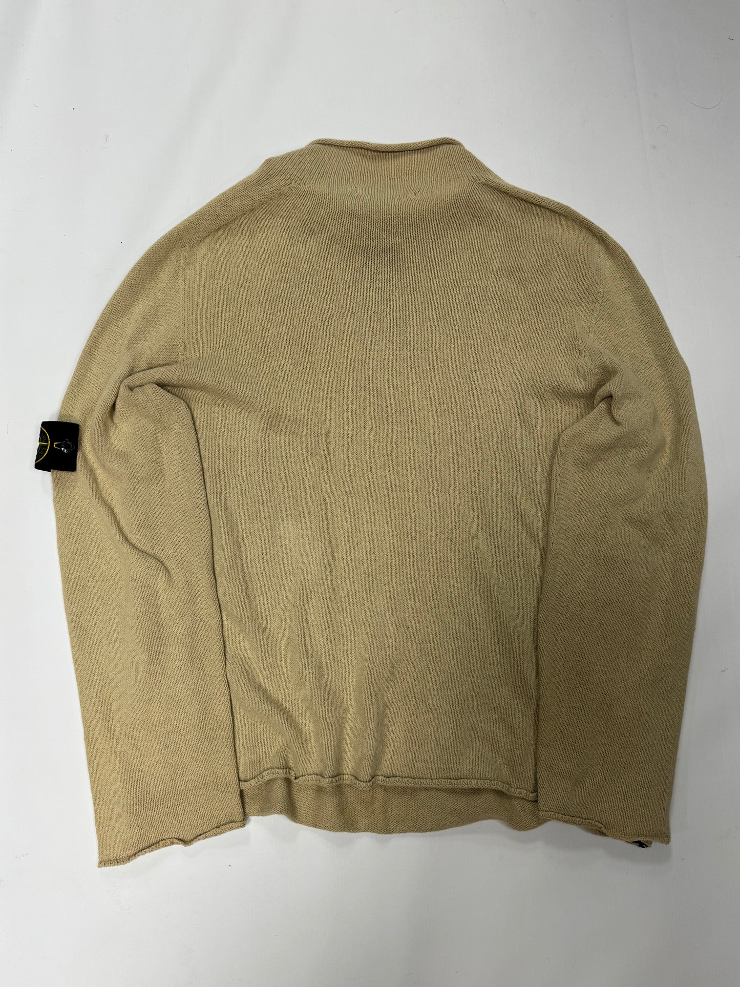 Stone island quarter zip knit sweatshirt (L)