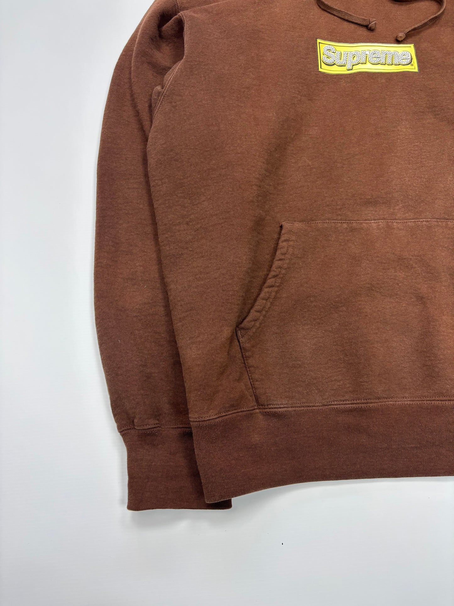 Supreme bling box logo hoodie (M)