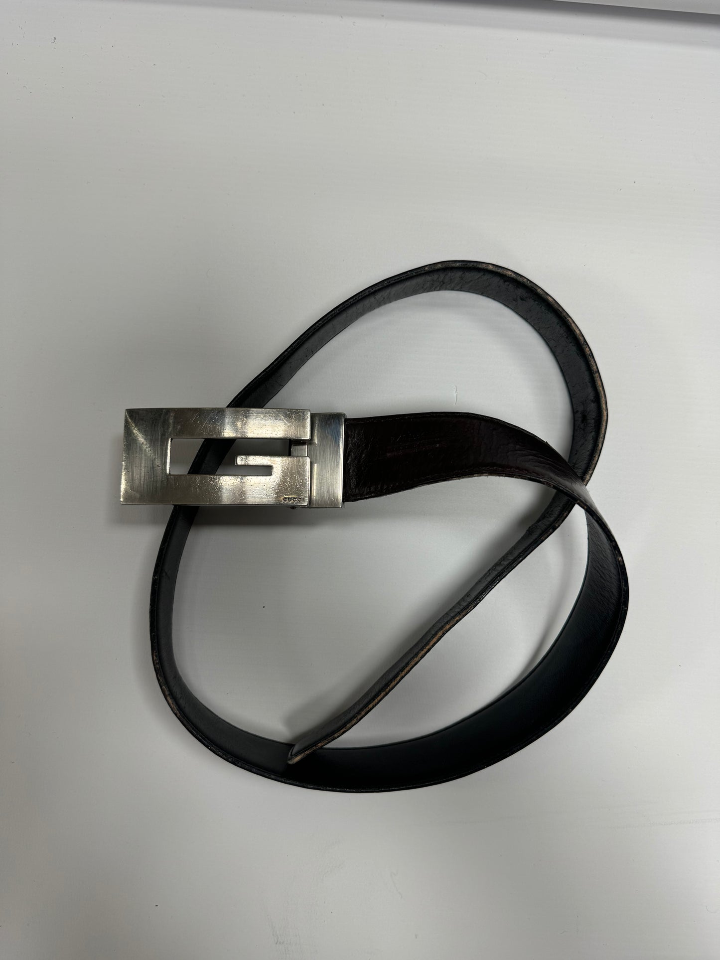 Gucci G buckle belt (S)