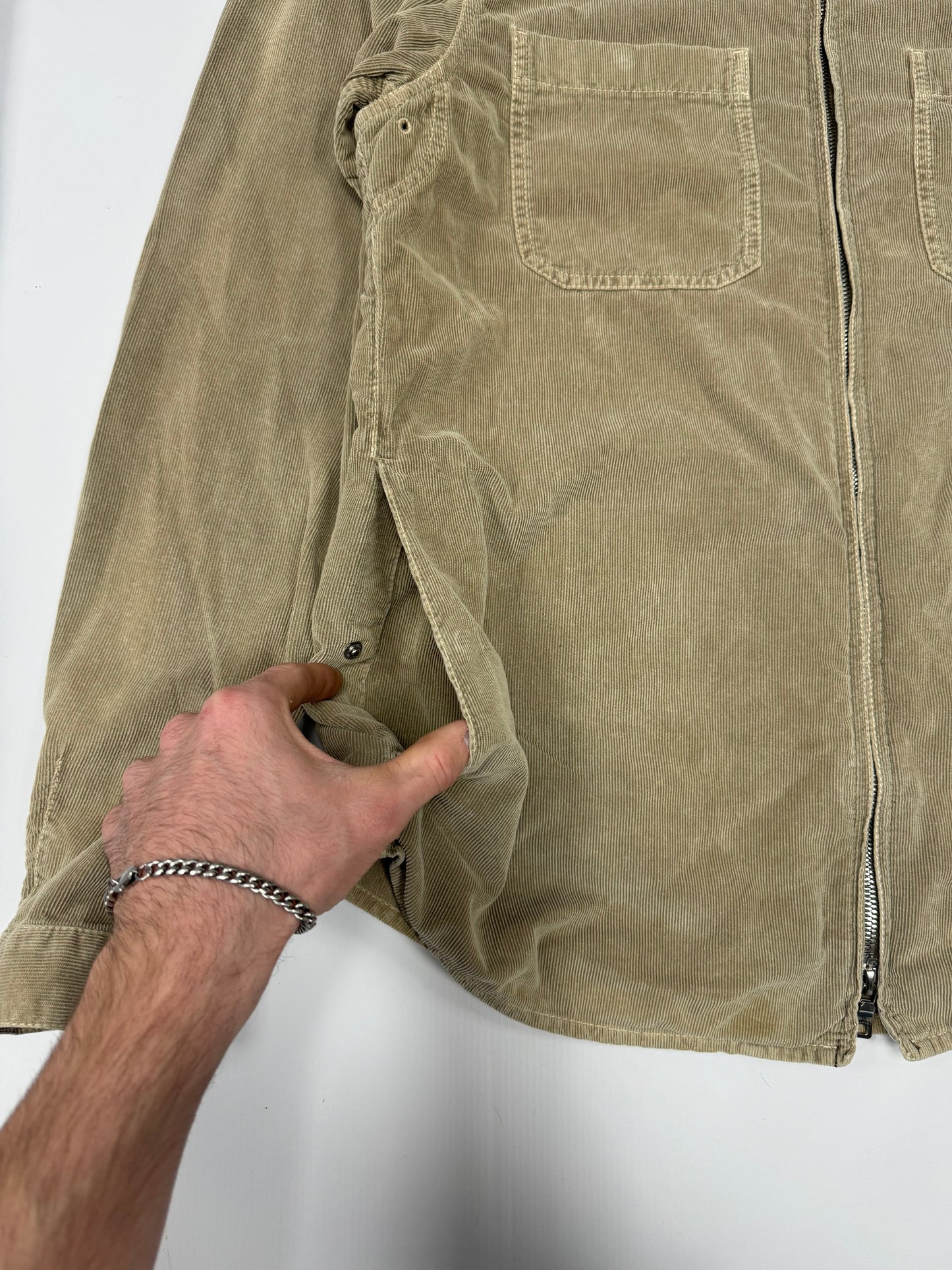 Prada sport cord Harrington over shirt (L)