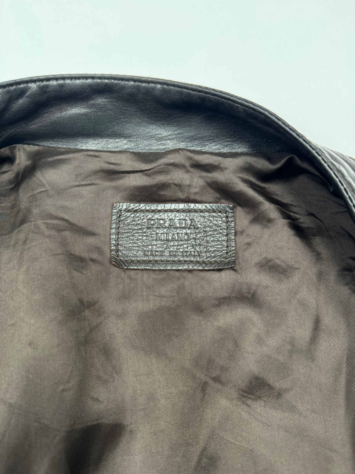 Prada Milano leather jacket (M)