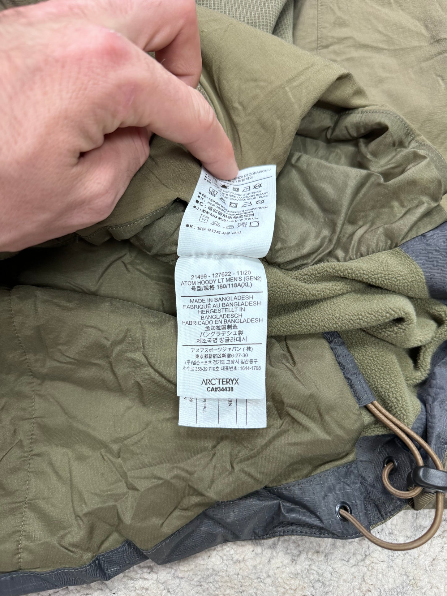 Arcteryx leaf atom hoodie gen 2 (XL)