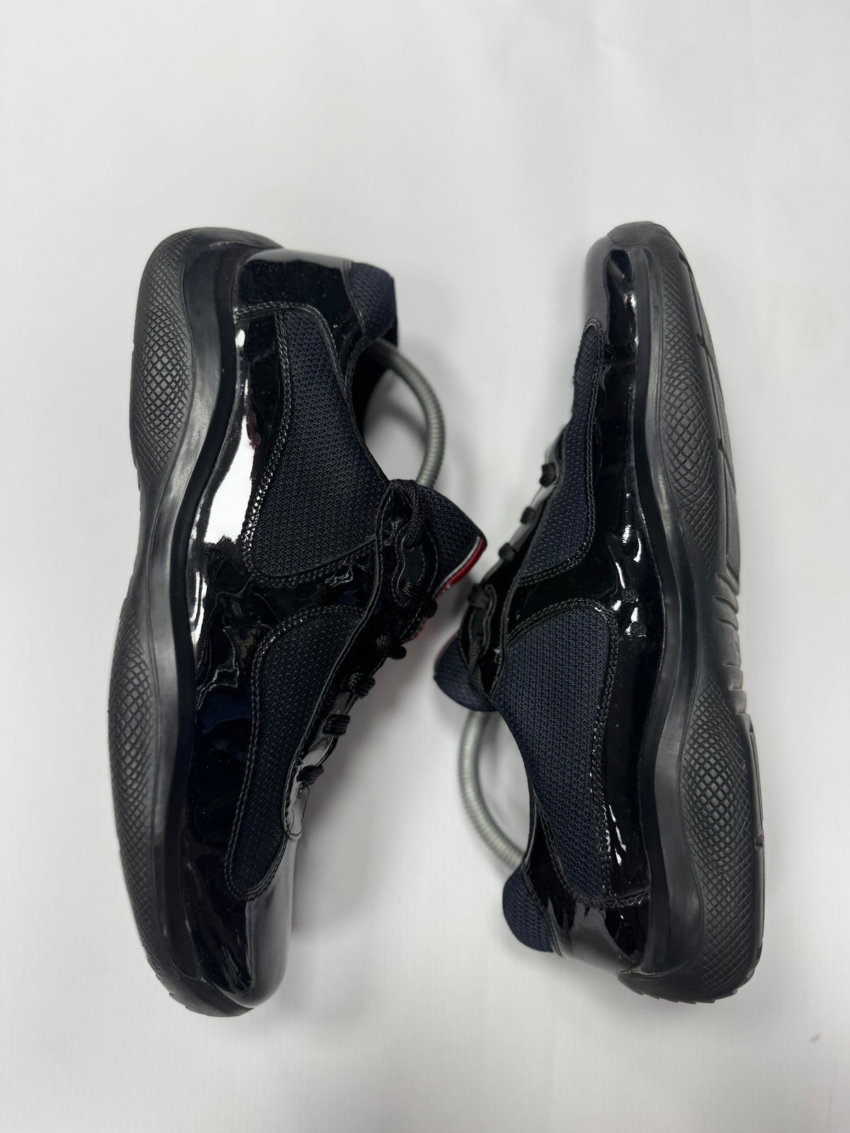 Prada America cup navy patent leather (9.5)