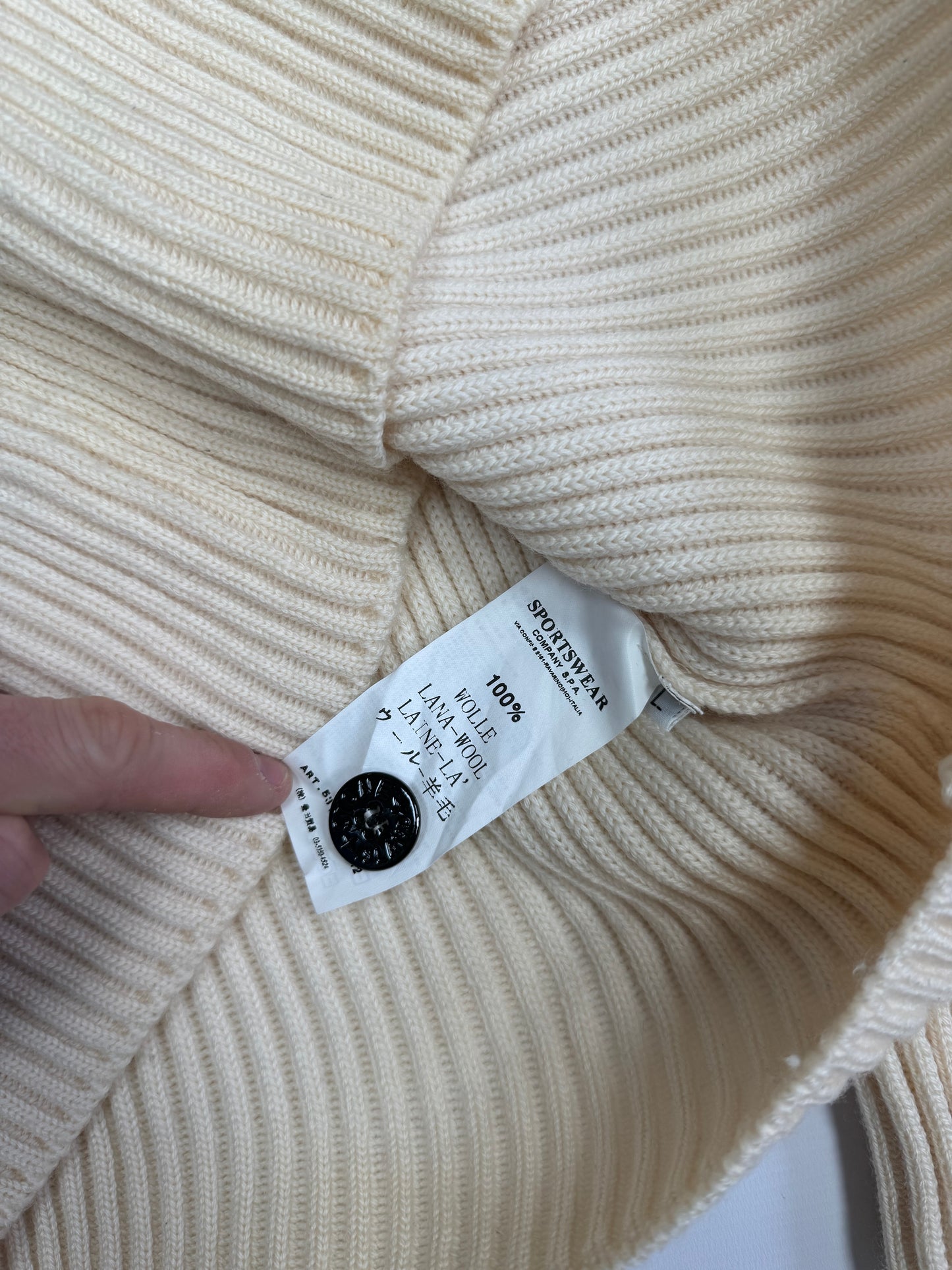 Stone island quarter zip knit (L)