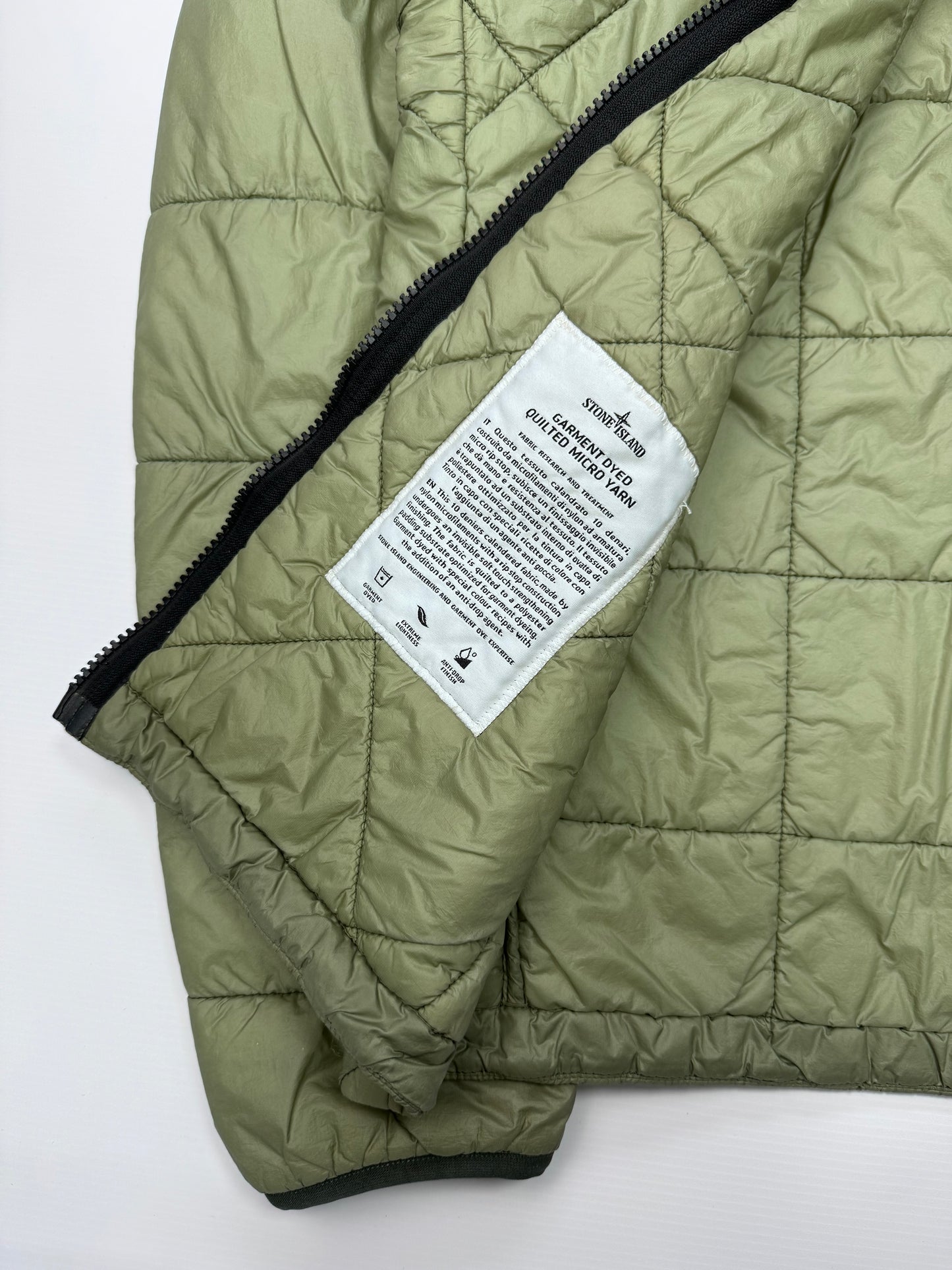 Stone island garment dyed padded jacket (M)