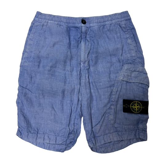 Stone island linen cargo shorts (31W)