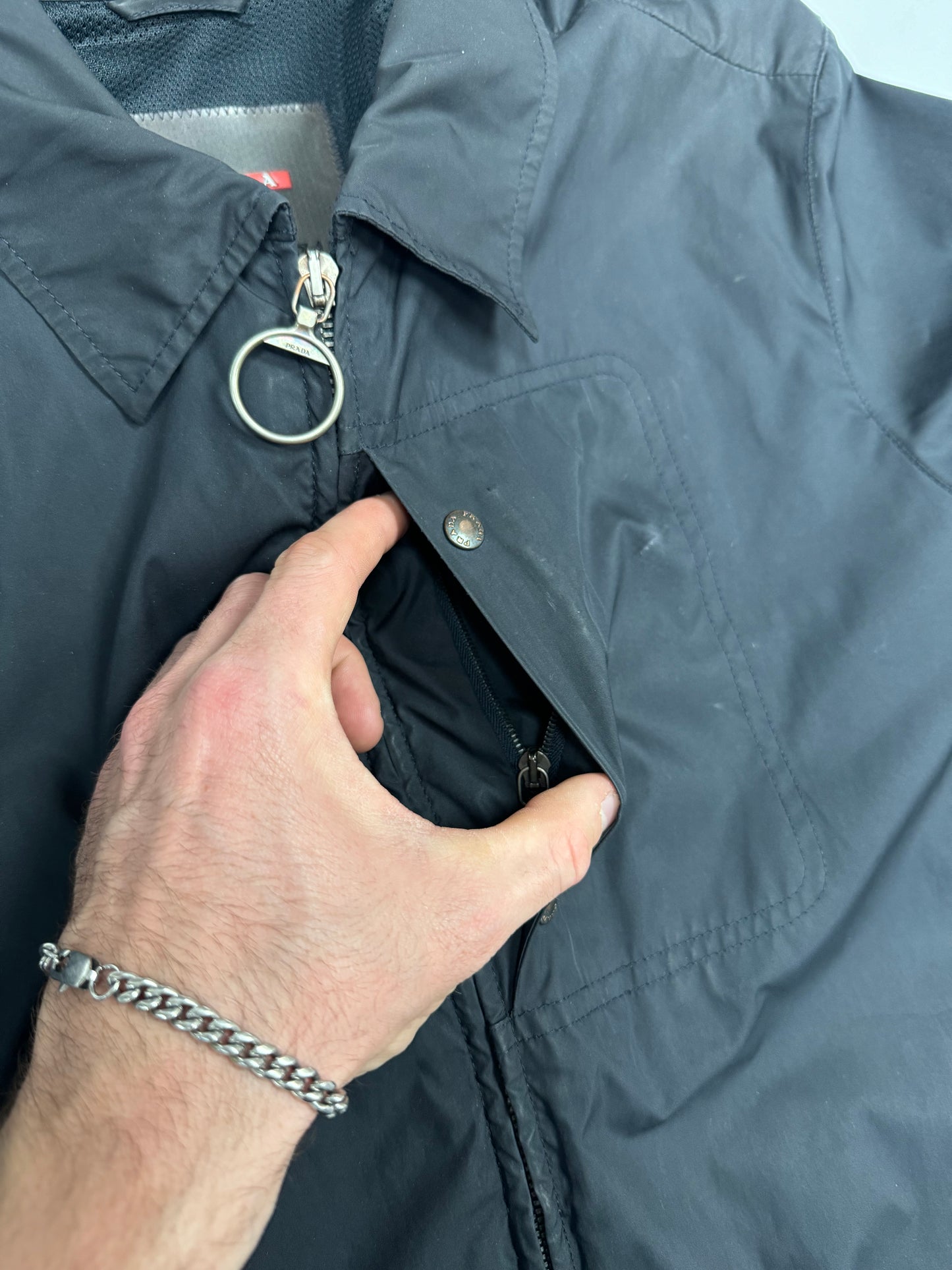 Prada sport Harrington over shirt (M)