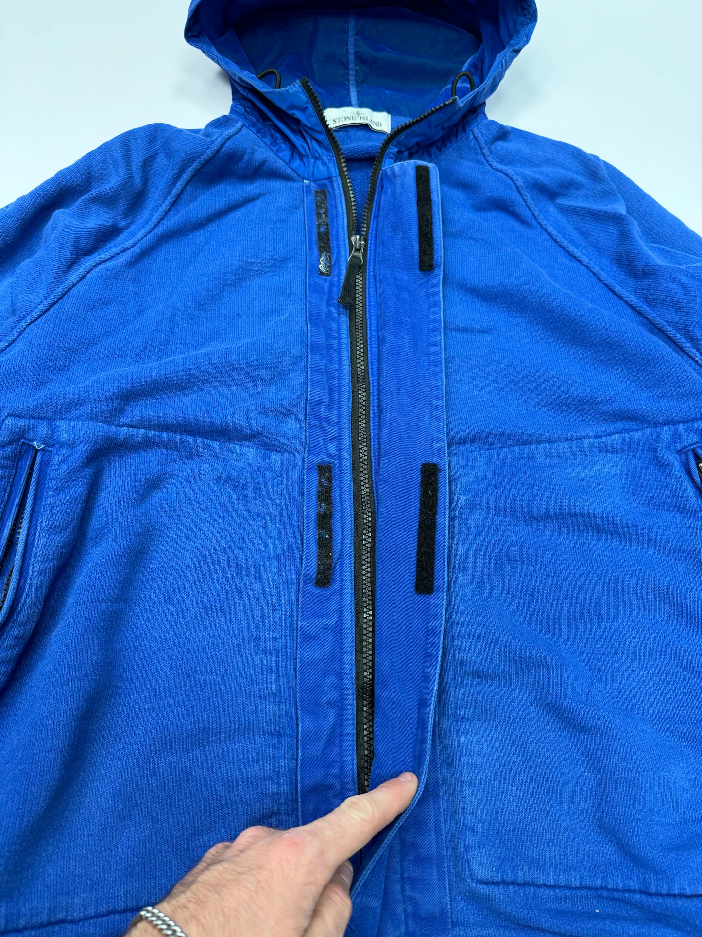 Stone island zip up hoodie (XL)