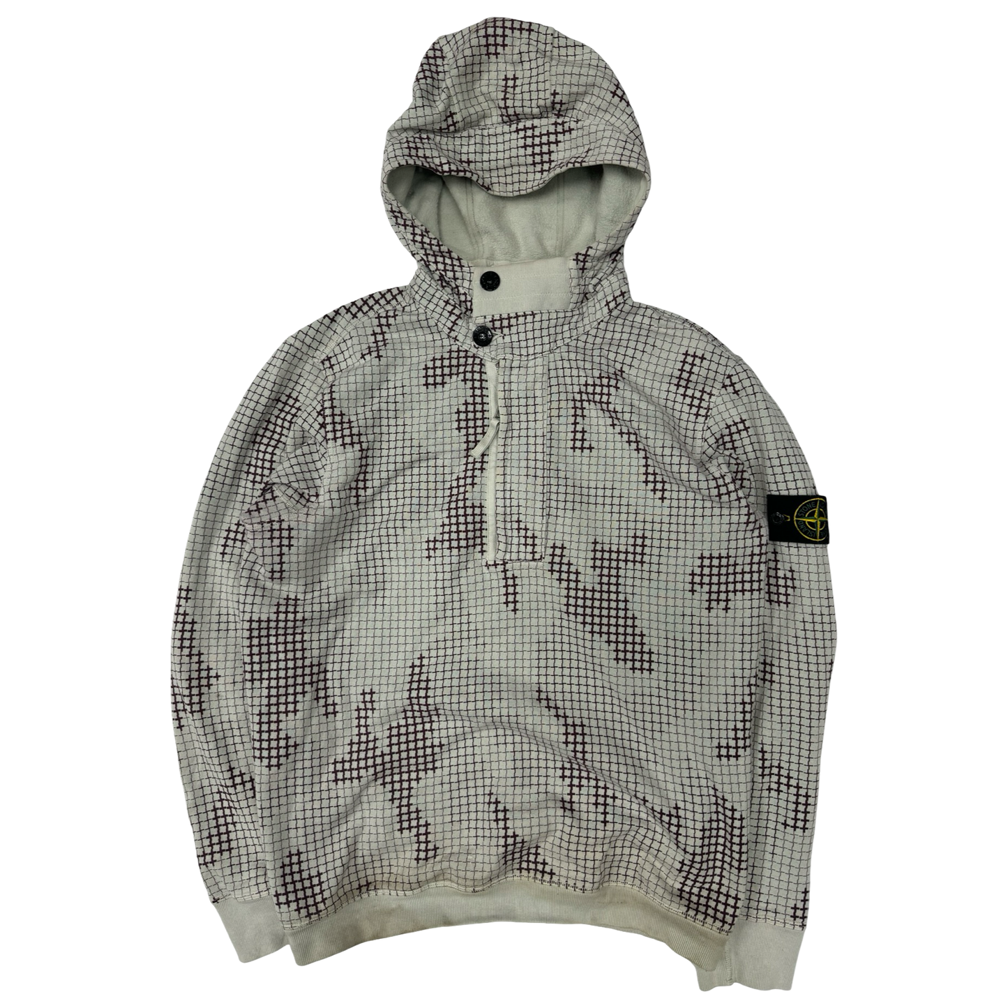 Stone island grid camo hoodie (M)