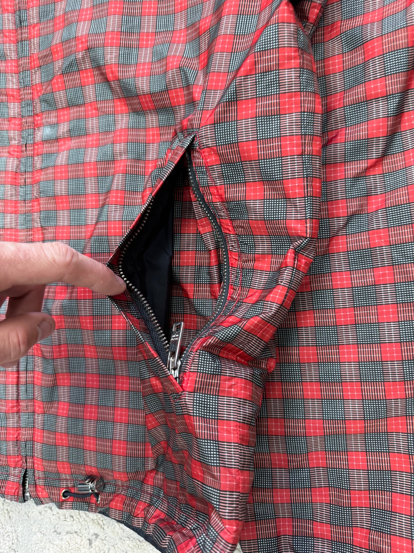 Prada sport chequered reversible nylon jacket (S)