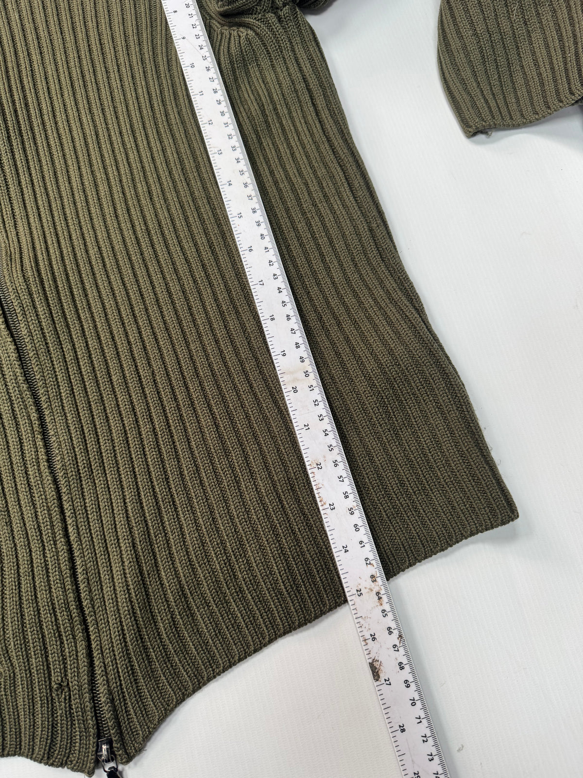 Prada sport lana wool knit zip up (L)